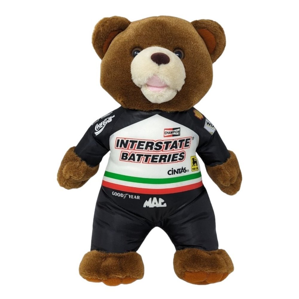 Vintage 1999 Petty Marketing Kodak Interstate Batteries Brown Racing Teddy Bear